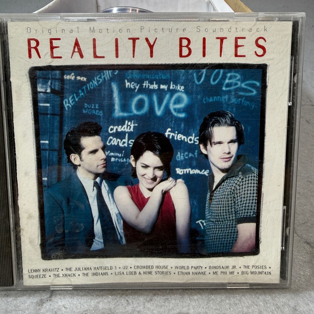 Reality Bites Soundtrack CD Various Artists 1994 90s Movie Winona Ryder Hawke